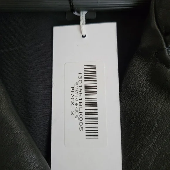 Reformation x Veda Bad Leather Jacket in Black size S NWT - Picture 4 of 7